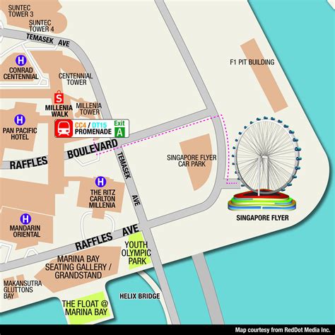 google map singapore flyer